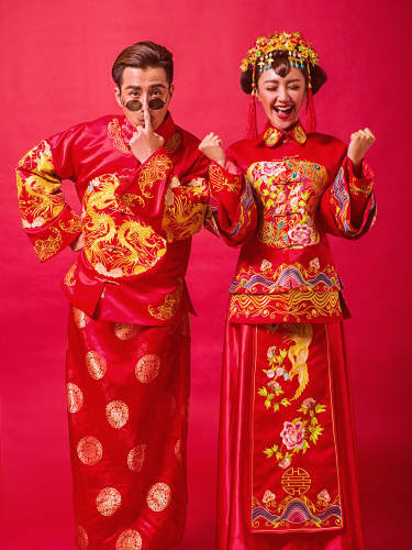 米兰国际婚纱摄影中国风案例