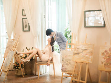 巴黎春天婚纱摄影韩式案例