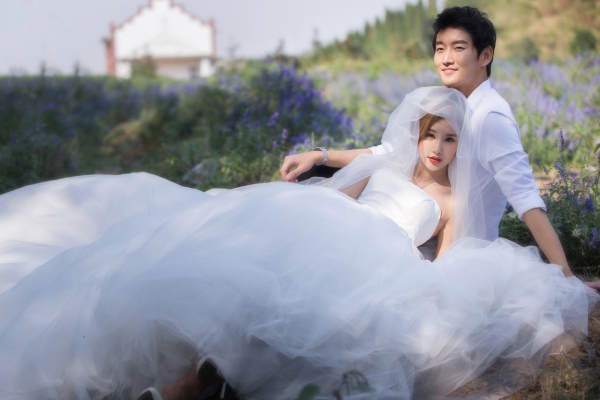 海岸高端定制婚纱摄影韩式案例