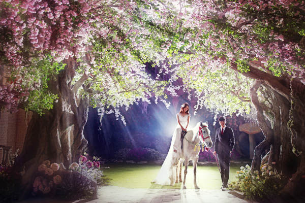 泗洪县安吉尔婚纱摄影城市地标案例
