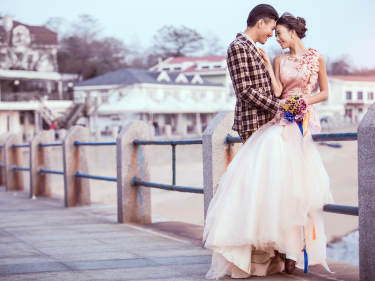 米诺秀街婚纱摄影海景案例