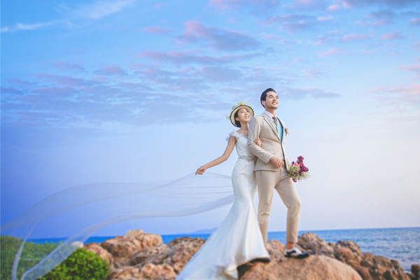 薇薇新娘婚纱摄影海景案例