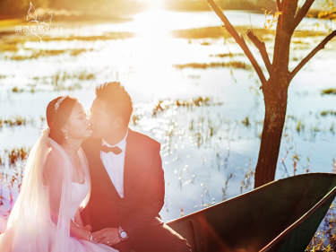 森格婚纱摄影湖畔案例