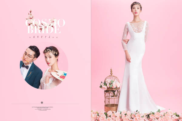 维多利亚婚纱摄影韩式单色案例