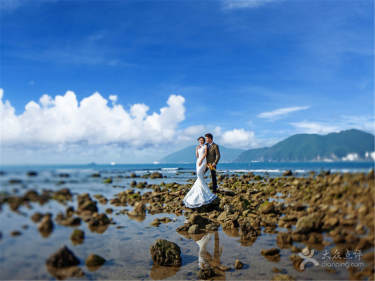 艾城婚纱摄影工作室海景案例