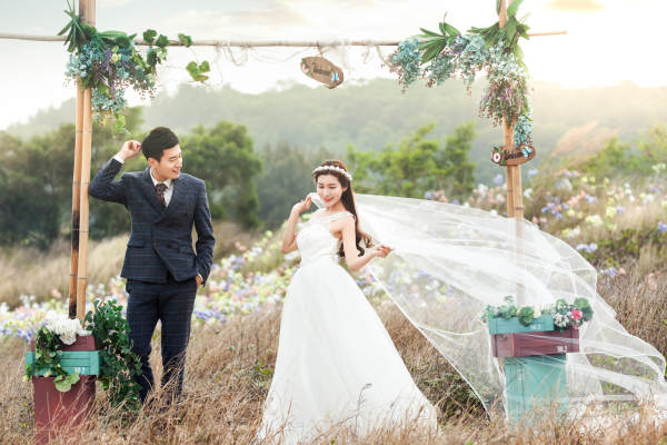 罗蔓新娘婚纱摄影韩式案例