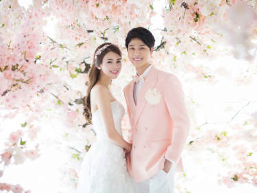 韩国印象婚纱摄影花海案例