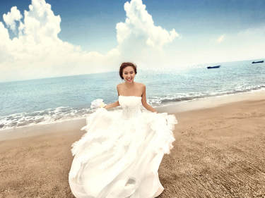 王妃安娜高端婚纱摄影海景案例