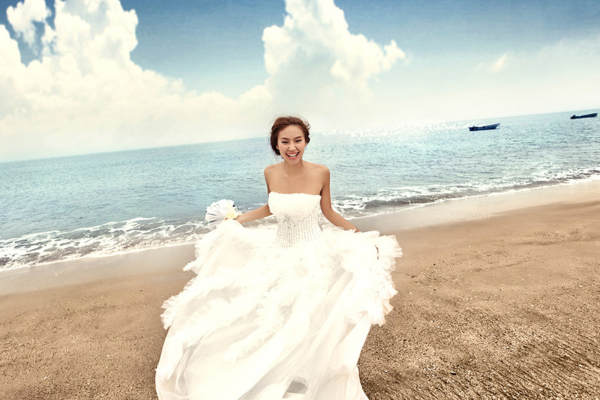 王妃安娜高端婚纱摄影海景案例