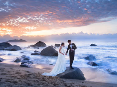 罗曼罗兰婚纱摄影海景案例