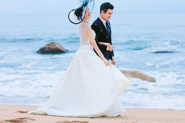 曼迪国际婚纱摄影海景案例