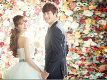 漂亮新娘婚纱摄影韩式案例