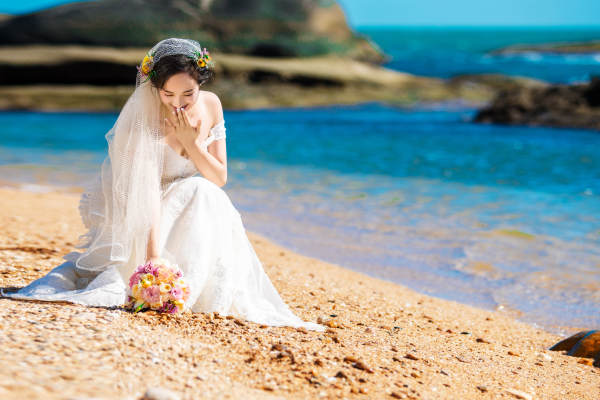 世纪新娘婚纱摄影海景案例
