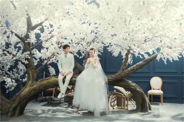 纯印婚纱摄影韩式案例