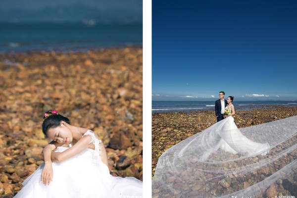八号印相馆婚纱摄影海景案例