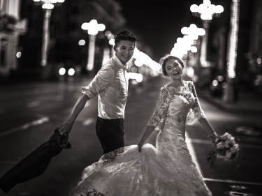 巴黎春天婚纱摄影城市地标案例