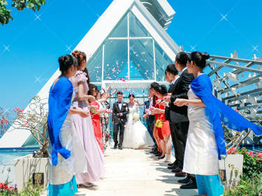 巴厘岛白鸽教堂婚礼