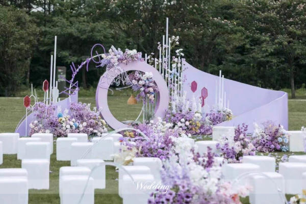 分享||wedding💟是一场紫色户外婚礼，也是一场只属于他