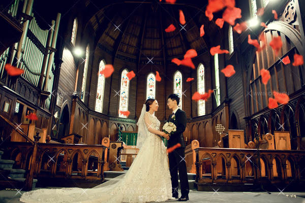 新西兰奥克兰大教堂婚礼