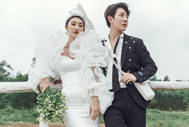 外景时尚韩式婚纱照