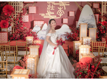 《拂晓》室内新中式婚礼策划 红色室内婚礼