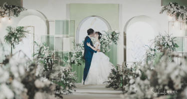 [馨爱小预算款]白绿色简约婚礼