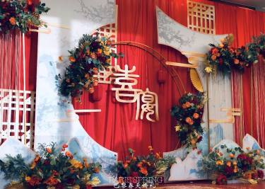 中式古画风现代系婚礼