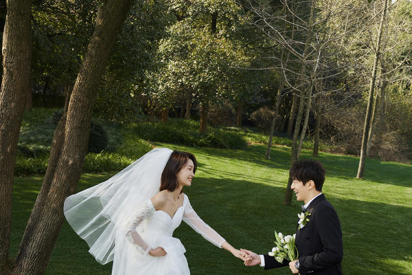 韩式外景婚纱照