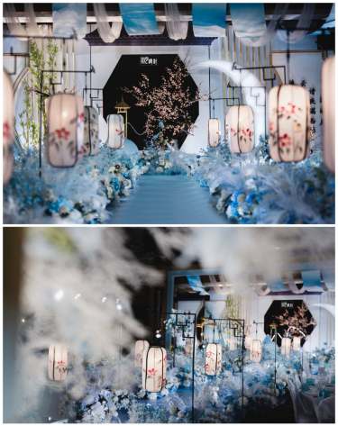 新中式蓝色主题婚礼