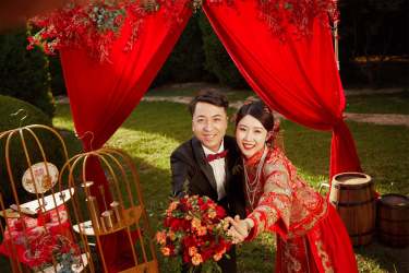 爱在一起，纪实中国风，像婚礼一样的婚纱照