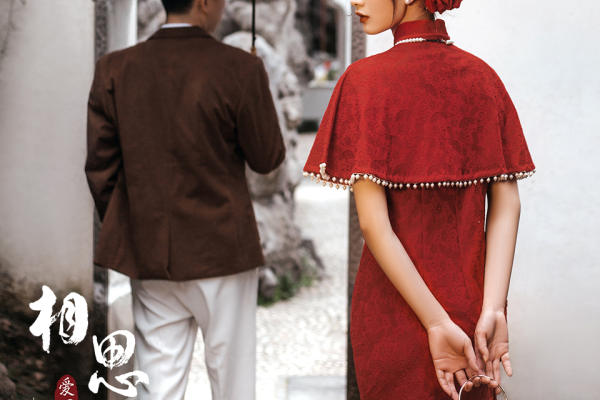 被客人的婚纱照惊艳到❗民国红旗袍太美