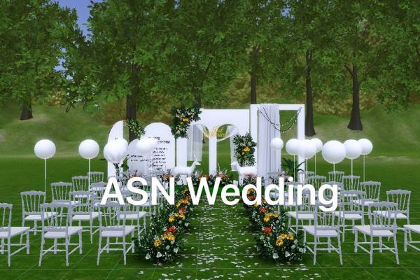 ASN-精简小预算草坪户外白绿色系婚礼