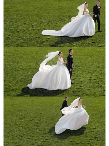 惊艳全网的草坪婚纱照！美的像极了电影