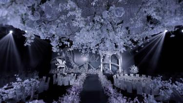 【极光】绘 |  灰蓝色室内梦幻婚礼