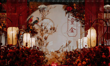 新中式白红配色小厅婚礼