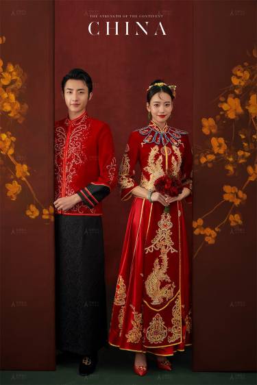 中式囍嫁 婚纱照