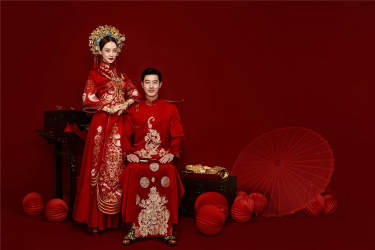 中式风格|囍嫁婚纱照