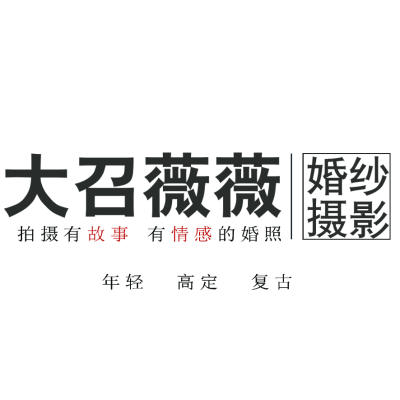大召薇薇婚纱摄影logo