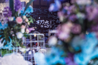 《初恋》定制蓝紫色西式婚礼