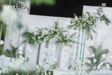 【概念轻奢婚礼】清新白绿色婚礼