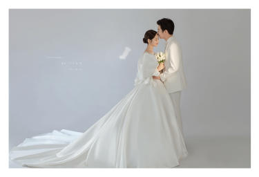 这组韩系仪式婚纱照，为它打call