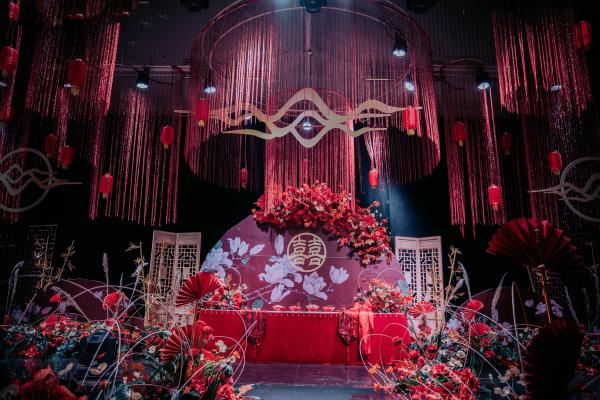博冠婚礼|中式红色，传统和现代的结合