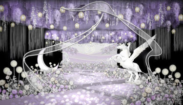 神秘紫色婚礼
