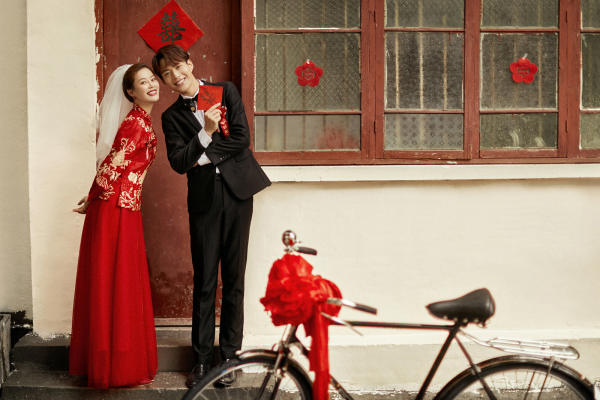 喜嫁系列中式婚纱照