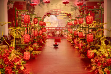 红金色喜庆新中式婚礼