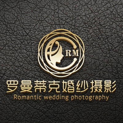 罗曼蒂克婚纱摄影logo