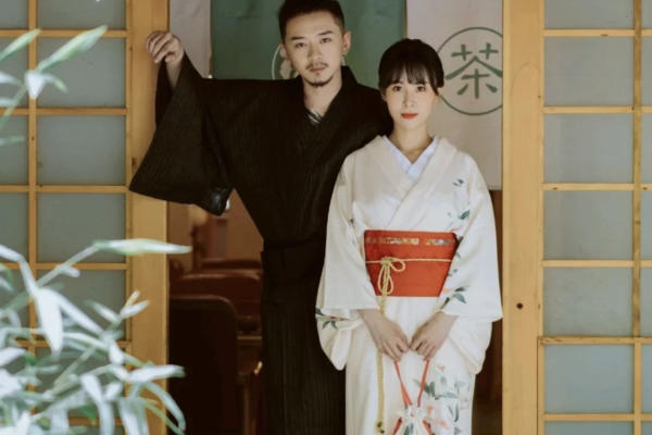 日式和服婚纱照