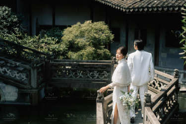 【现代新娘®】旗袍碰上婚纱照，一抹惊艳时光的东方美