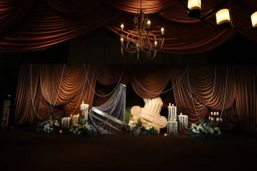 嘉加里婚礼|高级剧院风 棕色系婚礼