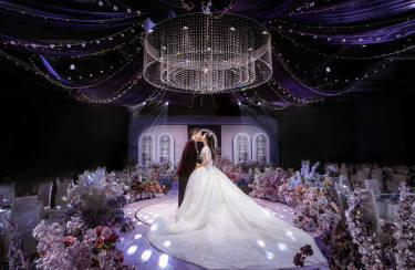 嘉加里婚礼|紫色系唯美婚礼布置